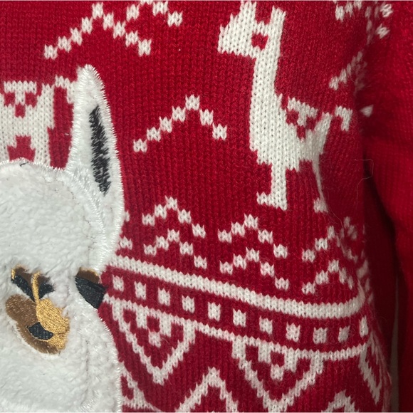 Christmas Holiday Llama Sweater Tunic/Dress - Picture 5 of 10